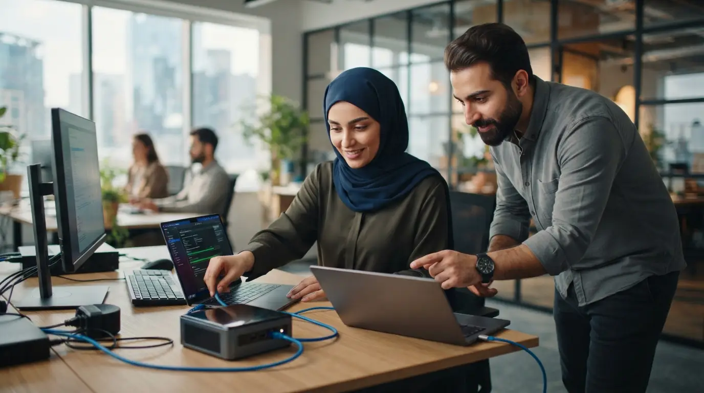 چگونه لپ تاپ استوک را با مینی کیس استوک اروپا لینک کنیم؟