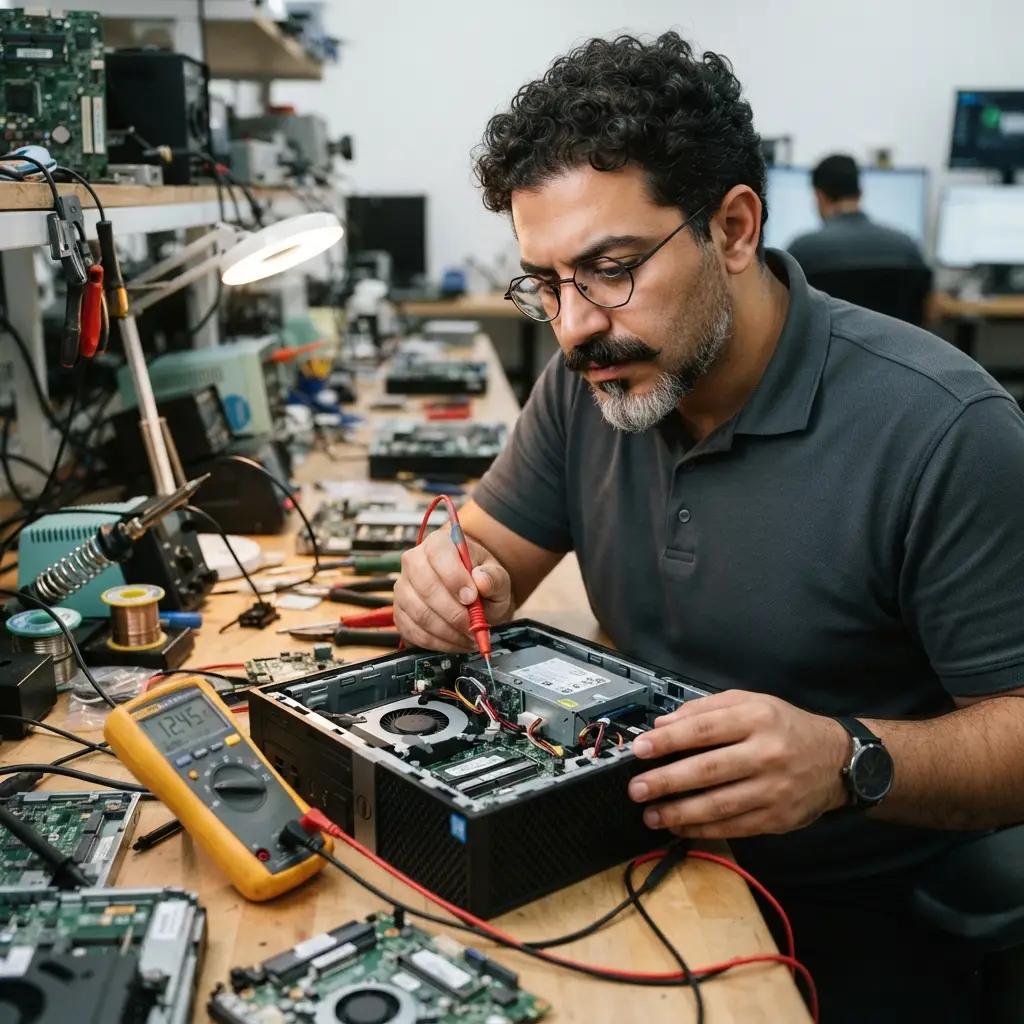 علت روشن نشدن مینی کیس HP و دل؛ راهنمای عیب‌یابی پاور