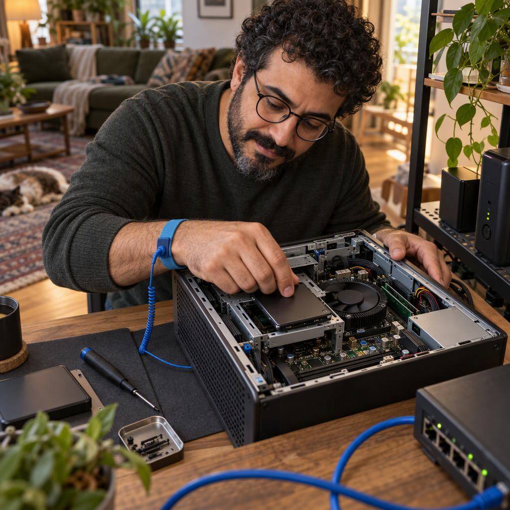 تبدیل مینی کیس استوک به سرور خانگی؛ راهنمای عملی